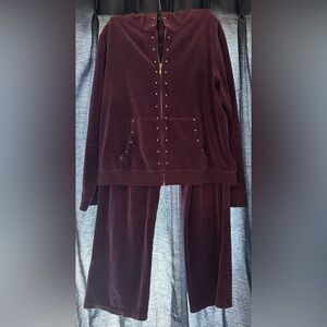 Purple Track Pants with Relaxed Fit and Soft Fabric